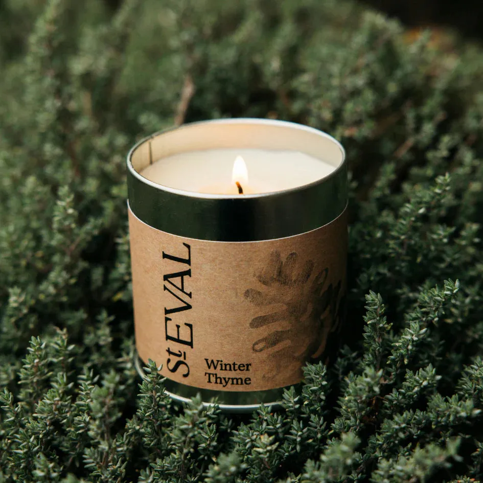 Winter Thyme Scented Tin Candle