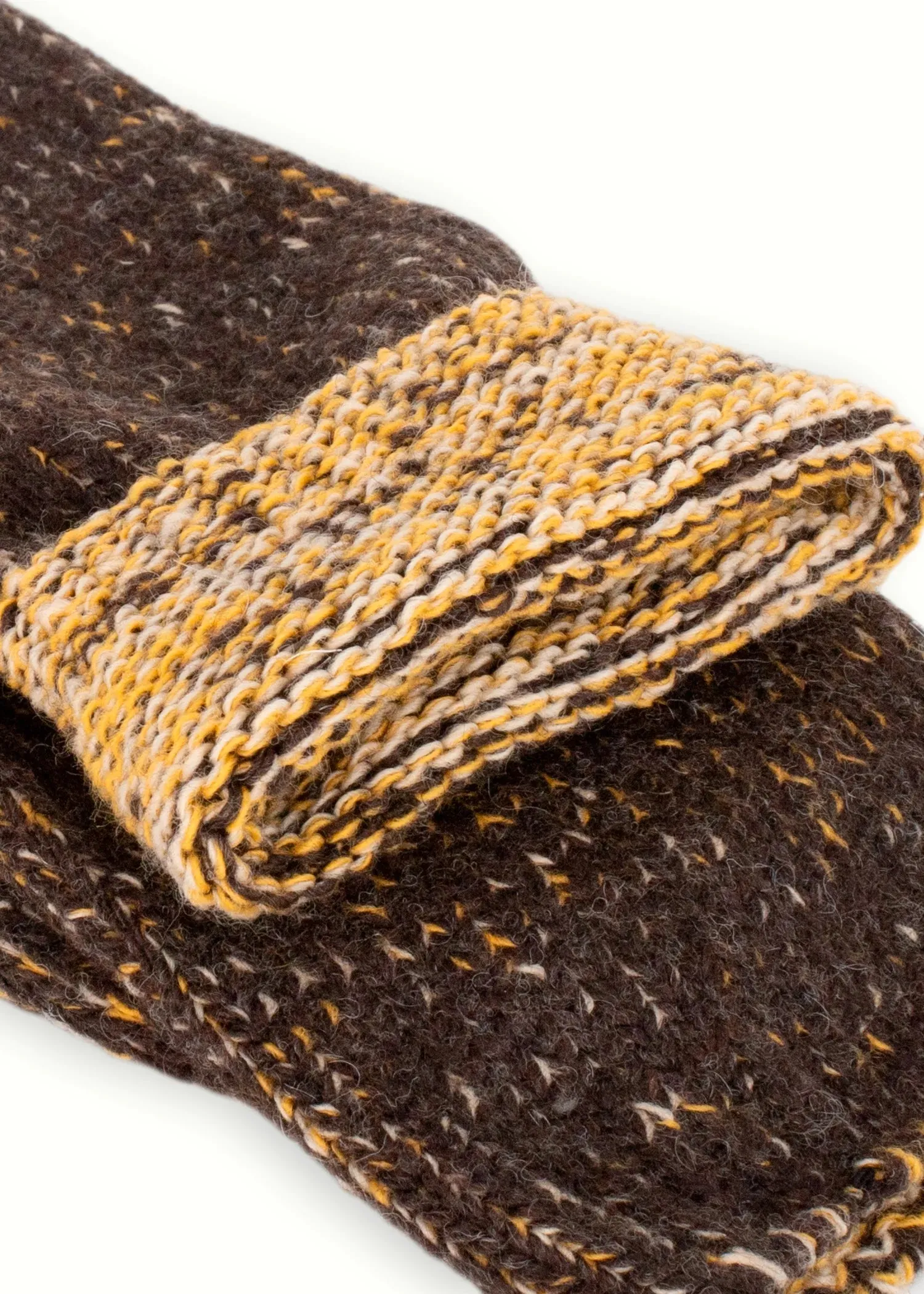 WOOL COLLECTION Recycled Brown Socks