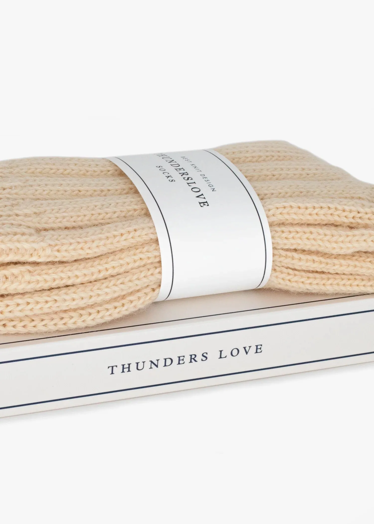 WOOL COLLECTION Shetland Raw White Socks