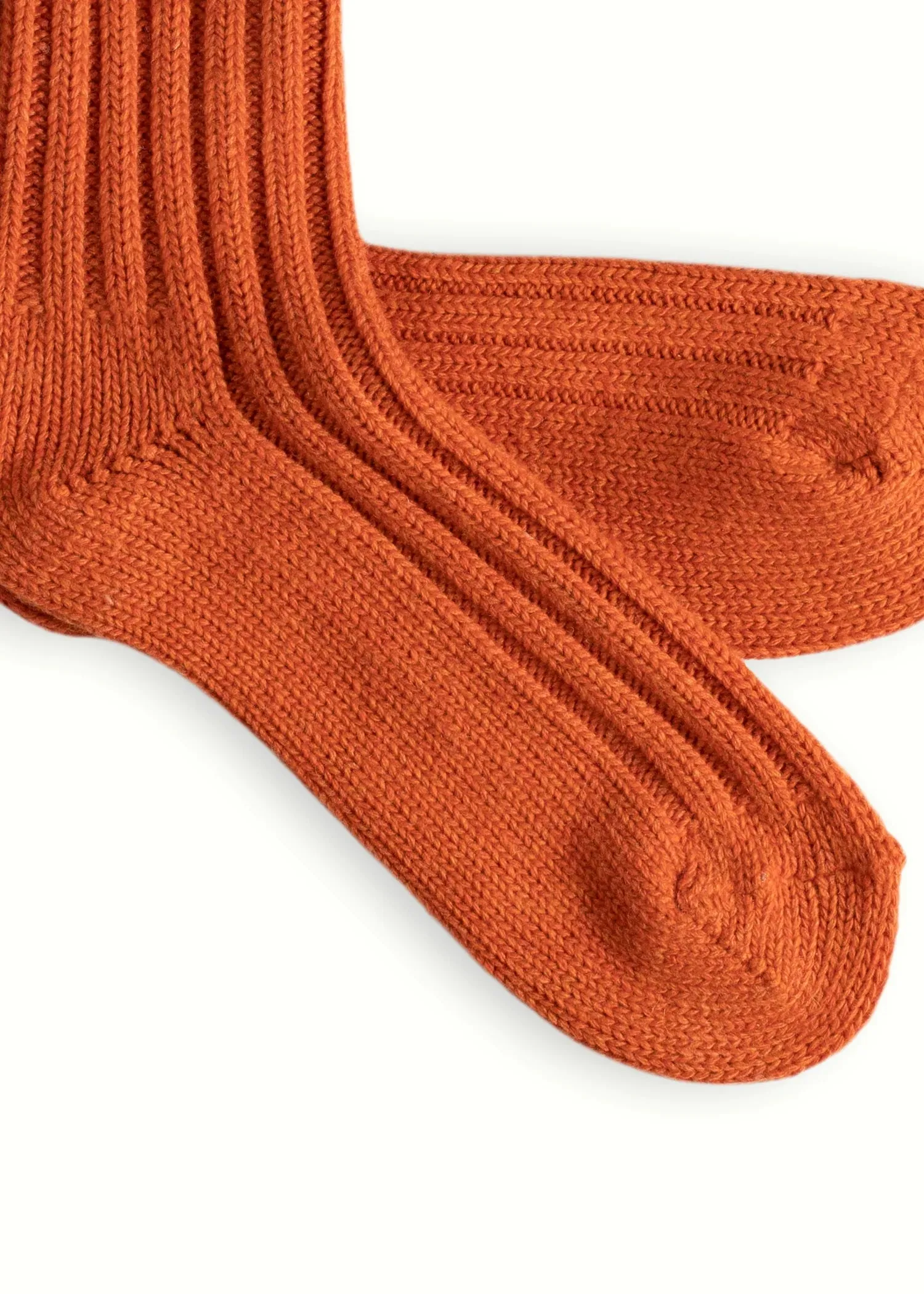 WOOL COLLECTION Solid Orange Socks