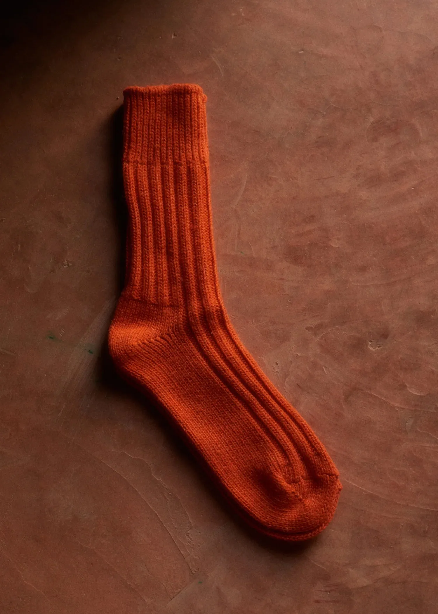 WOOL COLLECTION Solid Orange Socks