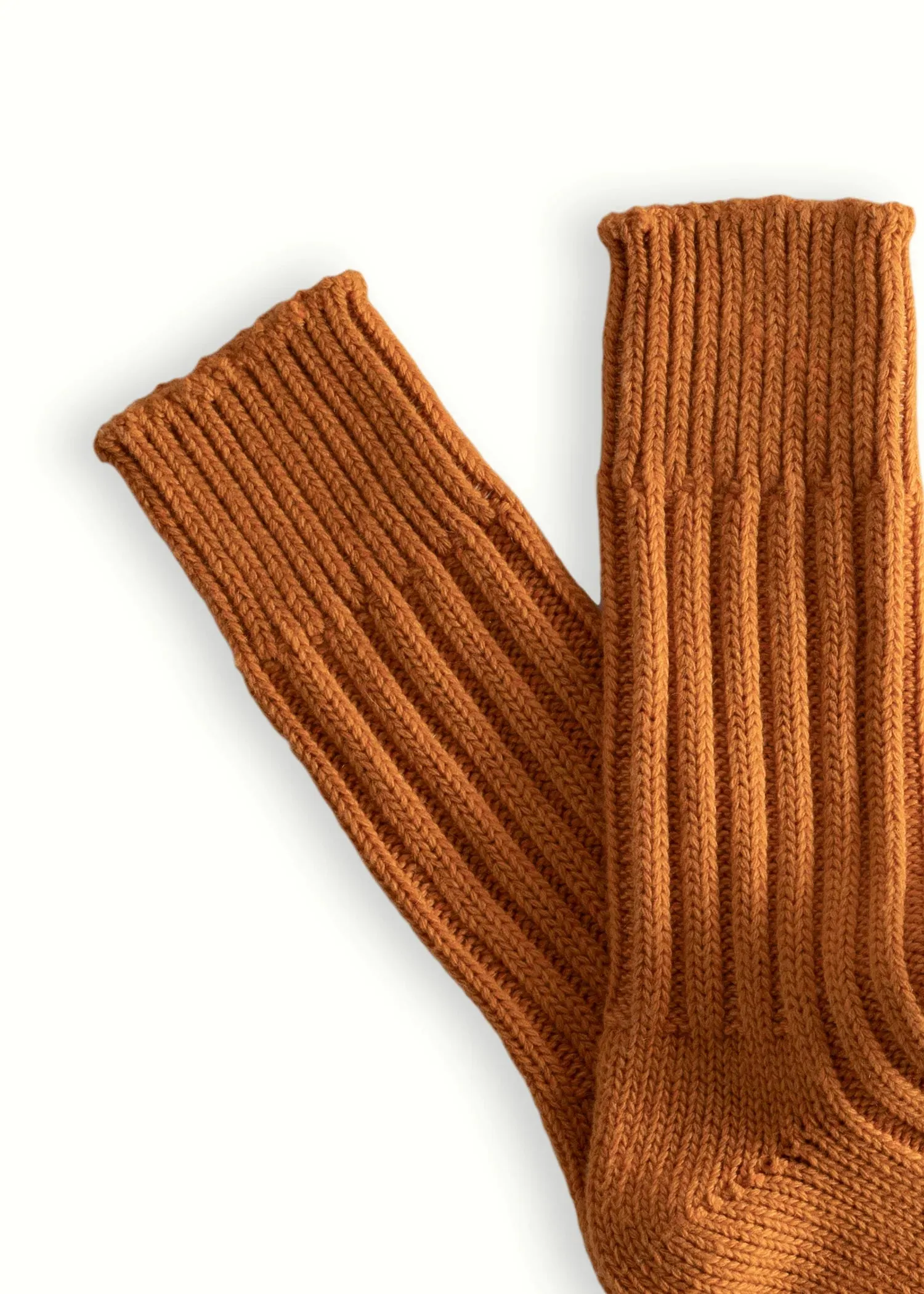 WOOL COLLECTION Solid Soft Orange Socks