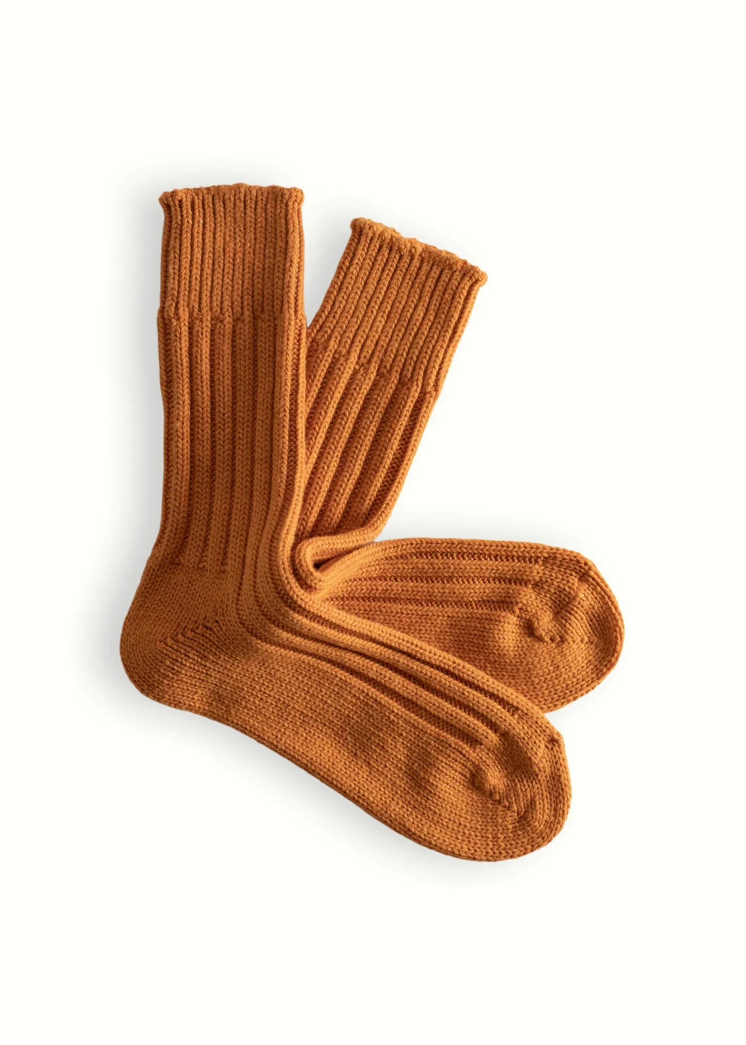 WOOL COLLECTION Solid Soft Orange Socks
