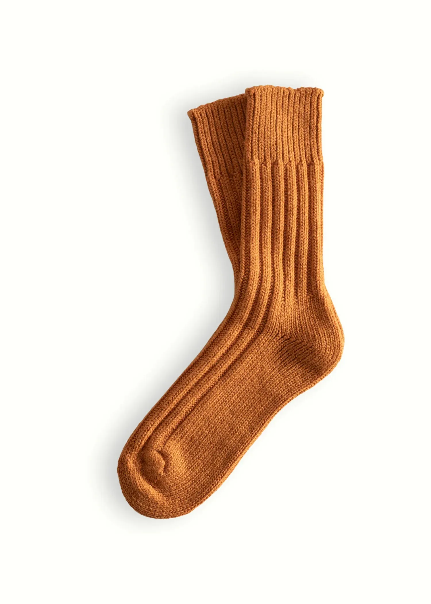 WOOL COLLECTION Solid Soft Orange Socks