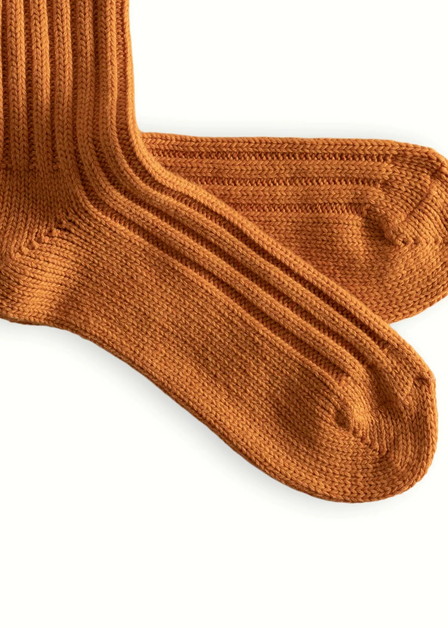WOOL COLLECTION Solid Soft Orange Socks